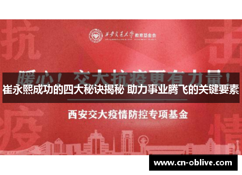 崔永熙成功的四大秘诀揭秘 助力事业腾飞的关键要素